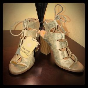 Gold strap Hippy Laundry Sandals